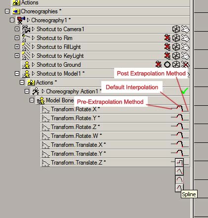 default interpolation methods Animation:Master